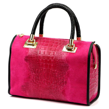 Kožená kabelka Luka fuchsiová KZ2261026