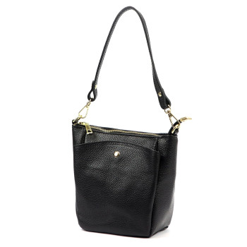 Kožená kabelka Luka černá KZ2260878