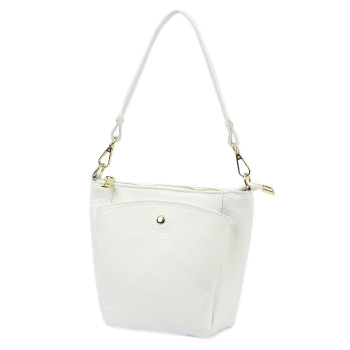 Kožená kabelka Luka bílá KZ2260911