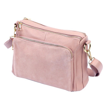 Kožená kabelka Luka růžová KZ2260889