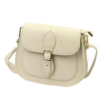 Kožená kabelka Luka béžová KZ2261214