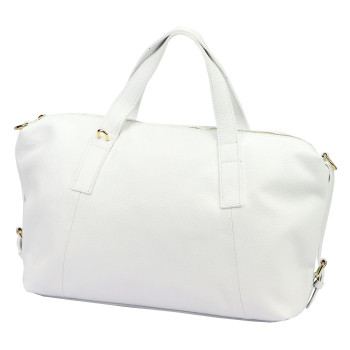 Kožená kabelka Luka bílá KZ2260982