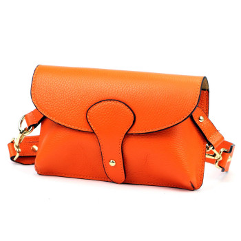 Kožená kabelka Luka oranžová KZ2261084