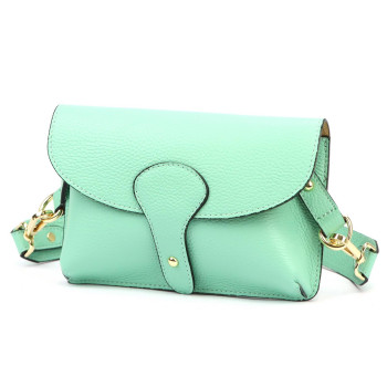 Kožená kabelka Luka zelená KZ2261087