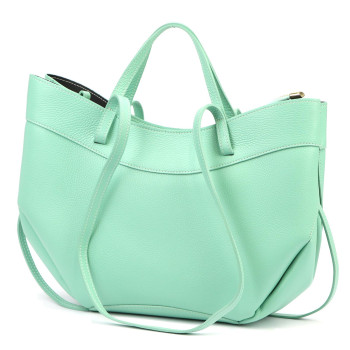 Kožená kabelka Luka zelená KZ2261299