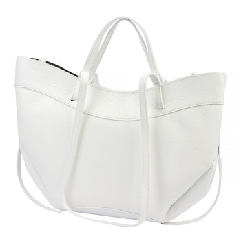 Kožená kabelka Luka bílá KZ2261327