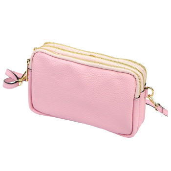 Kožená kabelka Luka růžová KZ2261112