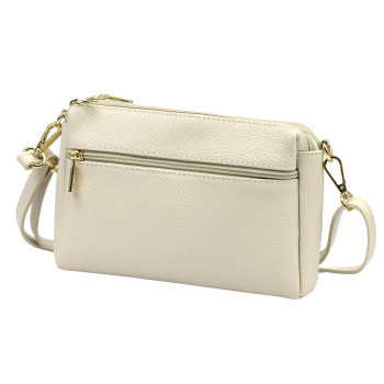 Kožená kabelka Luka béžová KZ2261193