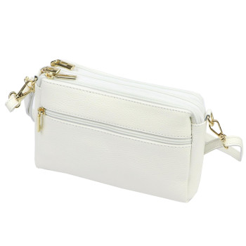 Kožená kabelka Luka bílá KZ2261200