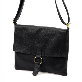 Kožená kabelka Luka černá KZ2260877