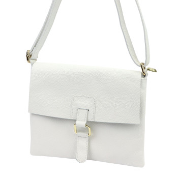Kožená kabelka Luka bílá KZ2260897