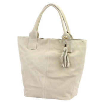 Kožená kabelka Luka béžová KZ2261275