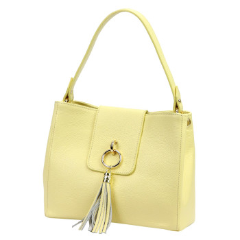 Kožená kabelka Luka žlutá KZ2261528