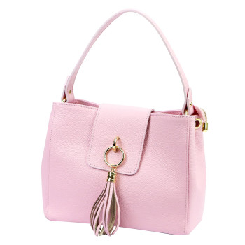 Kožená kabelka Luka růžová KZ2261530