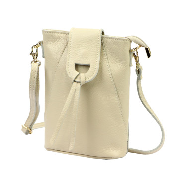 Kožená kabelka Luka béžová KZ2261497