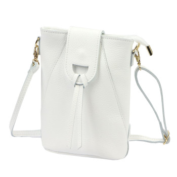 Kožená kabelka Luka bílá KZ2261500