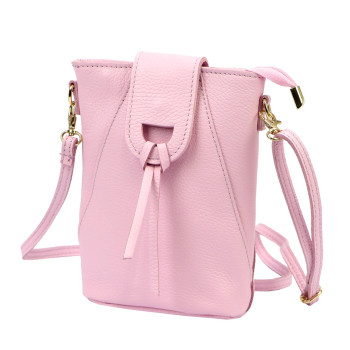 Kožená kabelka Luka růžová KZ2261502