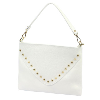 Kožená kabelka Luka bílá KZ2261454