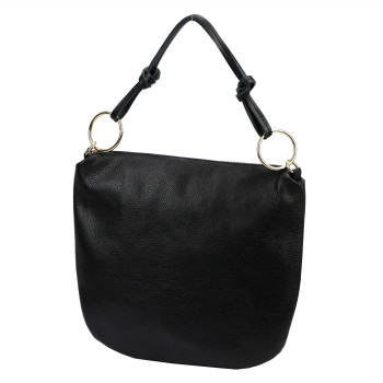 Kožená kabelka Luka černá KZ2261374