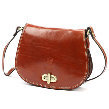 Kožená kabelka Florence hnědá KZ2261442