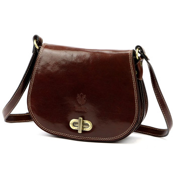 Kožená kabelka Florence hnědá KZ2261443