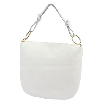 Kožená kabelka Luka bílá KZ2261470