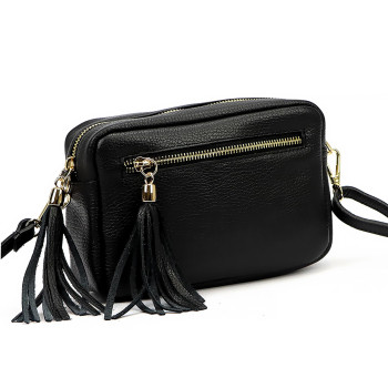 Kožená kabelka Luka černá KZ2261522