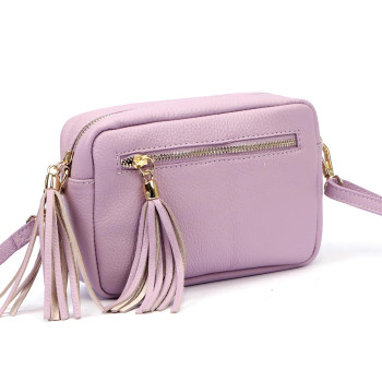 Kožená kabelka Luka fialová KZ2261525