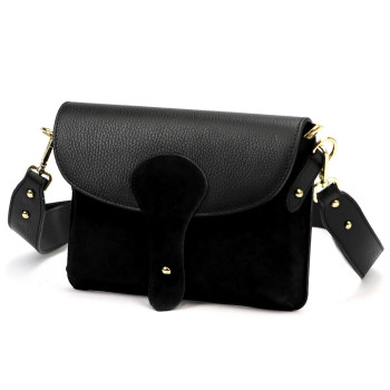 Kožená kabelka Luka černá KZ2261367