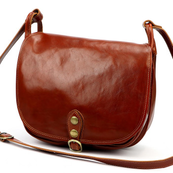 Kožená kabelka Florence hnědá KZ2261634