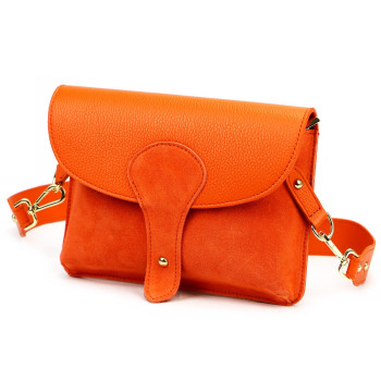 Kožená kabelka Luka oranžová KZ2261671