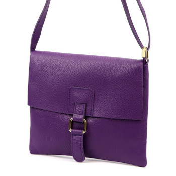 Kožená kabelka Luka fialová KZ2260896