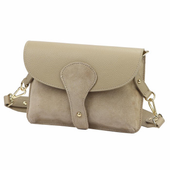 Kožená kabelka Luka béžová KZ2261680