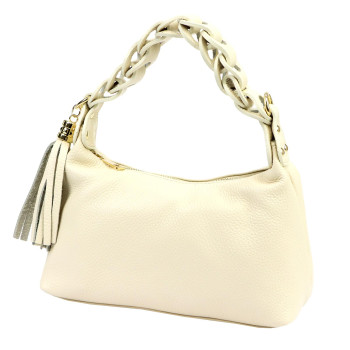 Kožená kabelka Luka smetanově béžová KZ2261638