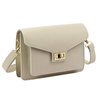 Kožená kabelka Luka béžová KZ2261486