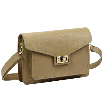 Kožená kabelka Luka béžová KZ2261484