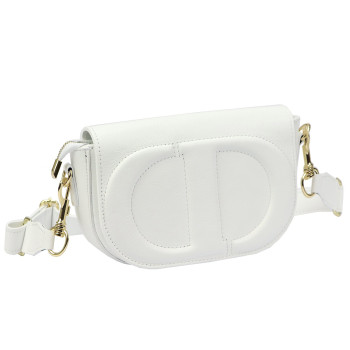 Kožená kabelka Luka bílá KZ2261477