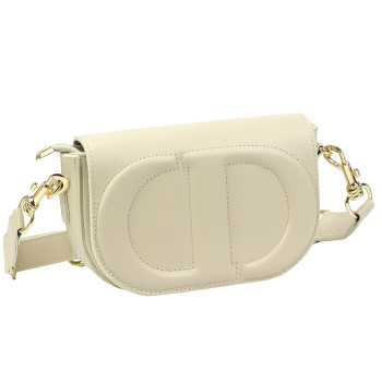 Kožená kabelka Luka béžová KZ2261476