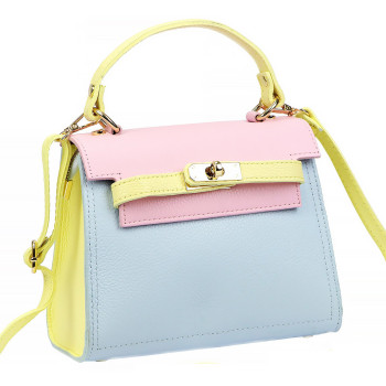 Kožená kabelka Luka modrá KZ2260791