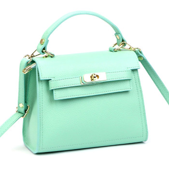 Kožená kabelka Luka zelená KZ2260788