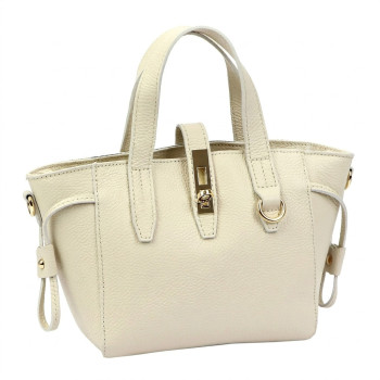 Kožená kabelka Luka béžová KZ2261071