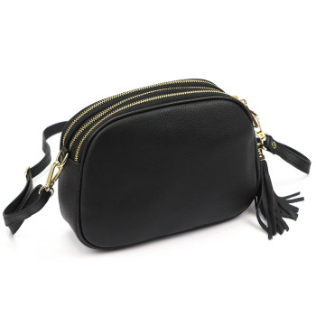 Kožená kabelka Luka černá KZ2261651