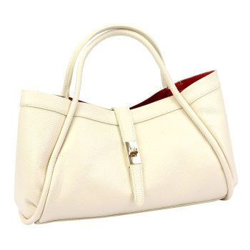 Kožená kabelka Camilla smetanovo béžová KZ2261662