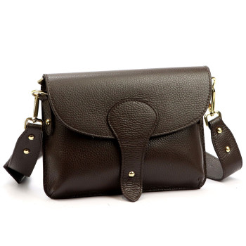 Kožená kabelka Luka hnědá KZ2259253