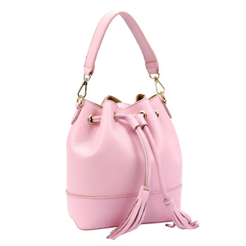 Kožená kabelka Luka růžová KZ2261620