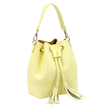 Kožená kabelka Luka žlutá KZ2261622