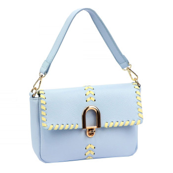 Kožená kabelka Luka modrá KZ2261691