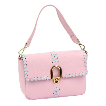 Kožená kabelka Luka růžová KZ2261690