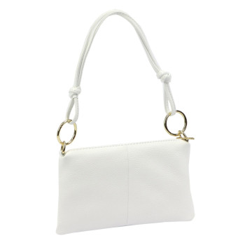 Kožená kabelka Luka bílá KZ2261593