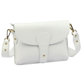 Kožená kabelka Luka bílá KZ2261089